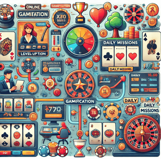 Gamifikacija v spletnih igralnicah: kako spodbuja igralce, da ostanejo