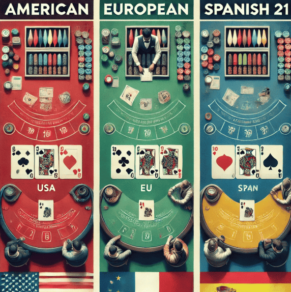 Različice blackjacka: kako se igra razlikuje v različnih državah